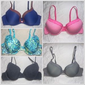 Lot of 5 Pre-Loved aerie 36b Bras